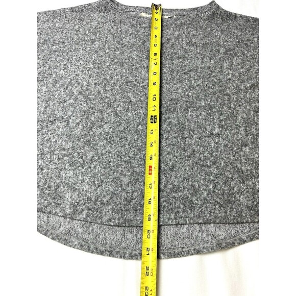 Label of Graded Goods H&M Gray Marled Crop Sweater Size L. SKU LRC4-2‎ - Picture 3 of 6
